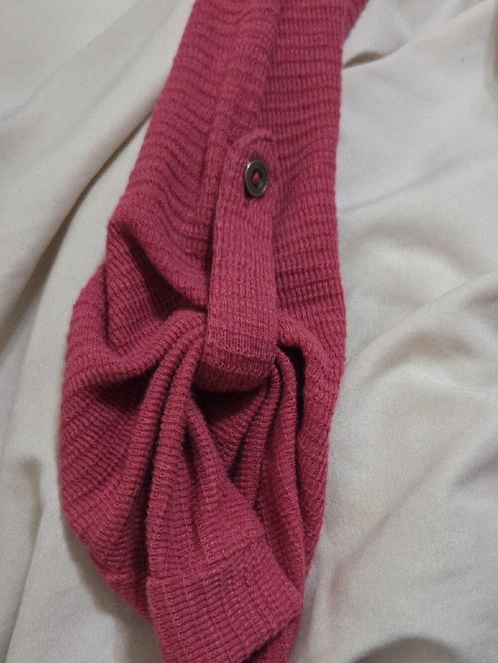 SONOMA Button-Up Knit Blouse in Raspberry - Picture 4 of 6